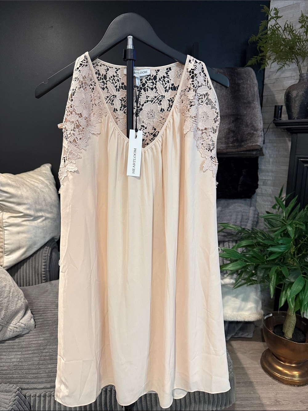 Heartloom Blush Lace-Trim Slip